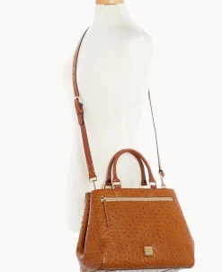Dooney & Bourke Ready For the Getaway | Exotic Leather^Ostrich Zip Satchel