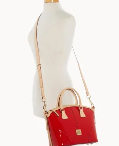 Dooney & Bourke Smooth Leather | Shoulder Bags^Patent Domed Satchel