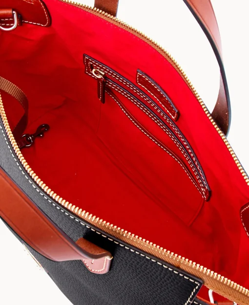 Dooney & Bourke The Pebble Grain Collection | Pebbled Leather^Pebble Grain Domed Satchel