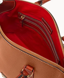 Dooney & Bourke The Pebble Grain Collection | Pebbled Leather^Pebble Grain Domed Satchel
