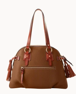 Dooney & Bourke The Pebble Grain Collection | Pebbled Leather^Pebble Grain Domed Satchel