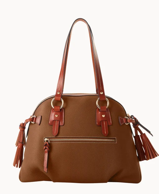 Dooney & Bourke The Pebble Grain Collection | Pebbled Leather^Pebble Grain Domed Satchel