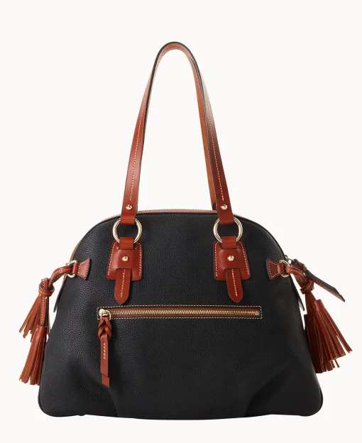 Dooney & Bourke The Pebble Grain Collection | Pebbled Leather^Pebble Grain Domed Satchel