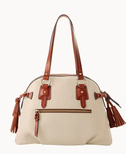 Dooney & Bourke The Pebble Grain Collection | Pebbled Leather^Pebble Grain Domed Satchel