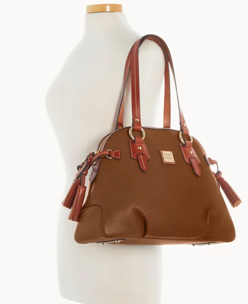 Dooney & Bourke The Pebble Grain Collection | Pebbled Leather^Pebble Grain Domed Satchel