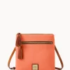 Dooney & Bourke The Pebble Grain Collection | Pebbled Leather^Pebble Grain Double Zip Tassel Crossbody