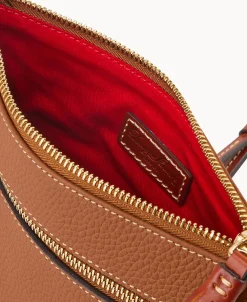 Dooney & Bourke The Pebble Grain Collection | Pebbled Leather^Pebble Grain Double Zip Tassel Crossbody