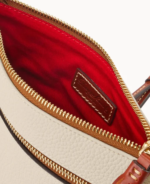 Dooney & Bourke The Pebble Grain Collection | Pebbled Leather^Pebble Grain Double Zip Tassel Crossbody