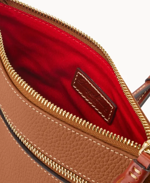 Dooney & Bourke The Pebble Grain Collection | Pebbled Leather^Pebble Grain Double Zip Tassel Crossbody