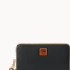 Dooney & Bourke The Pebble Grain Collection | Grab and Go^Pebble Grain Large Zip Around Wristlet