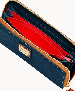 Dooney & Bourke The Pebble Grain Collection | Grab and Go^Pebble Grain Large Zip Around Wristlet