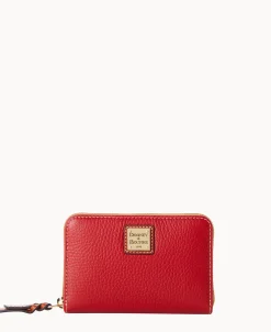 Dooney & Bourke The Pebble Grain Collection | Grab and Go^Pebble Grain Medium Zip Around Wallet