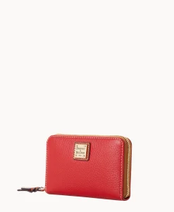 Dooney & Bourke The Pebble Grain Collection | Grab and Go^Pebble Grain Medium Zip Around Wallet