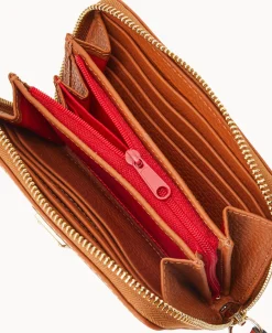 Dooney & Bourke The Pebble Grain Collection | Grab and Go^Pebble Grain Medium Zip Around Wallet
