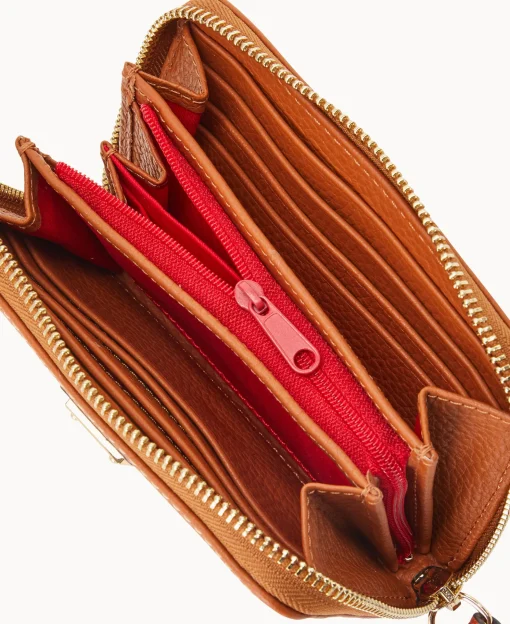 Dooney & Bourke The Pebble Grain Collection | Grab and Go^Pebble Grain Medium Zip Around Wallet