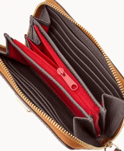 Dooney & Bourke The Pebble Grain Collection | Grab and Go^Pebble Grain Medium Zip Around Wallet
