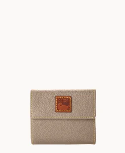 Dooney & Bourke The Pebble Grain Collection | Grab and Go^Pebble Grain Small Flap Credit Card Wallet