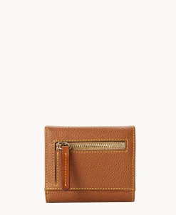 Dooney & Bourke The Pebble Grain Collection | Grab and Go^Pebble Grain Small Flap Credit Card Wallet