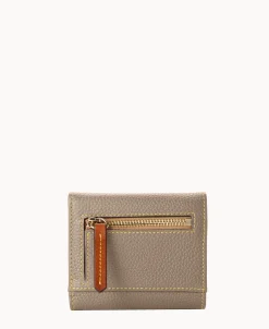 Dooney & Bourke The Pebble Grain Collection | Grab and Go^Pebble Grain Small Flap Credit Card Wallet