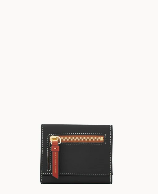 Dooney & Bourke The Pebble Grain Collection | Grab and Go^Pebble Grain Small Flap Credit Card Wallet