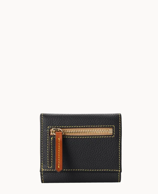 Dooney & Bourke The Pebble Grain Collection | Grab and Go^Pebble Grain Small Flap Credit Card Wallet