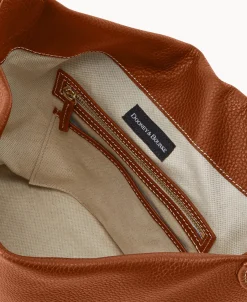 Dooney & Bourke The Pebble Grain Collection | Ready For the Getaway^Pebble Grain Small Logo Lock Sac