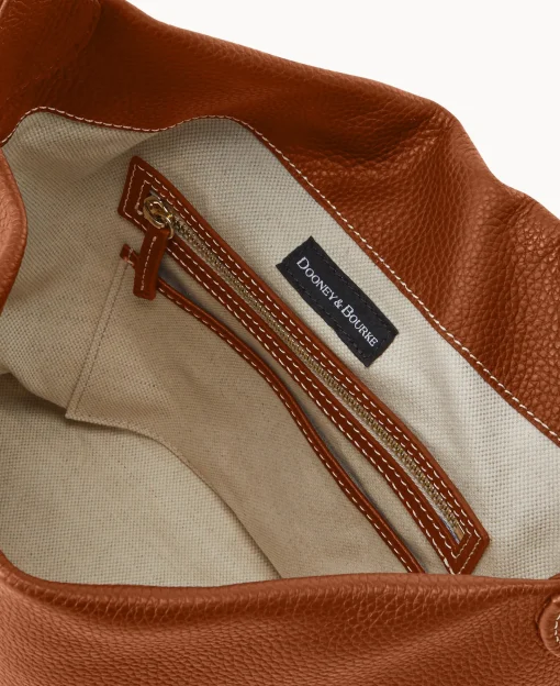 Dooney & Bourke The Pebble Grain Collection | Ready For the Getaway^Pebble Grain Small Logo Lock Sac