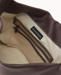 Dooney & Bourke The Pebble Grain Collection | Ready For the Getaway^Pebble Grain Small Logo Lock Sac