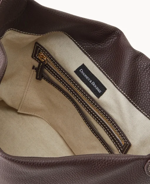 Dooney & Bourke The Pebble Grain Collection | Ready For the Getaway^Pebble Grain Small Logo Lock Sac