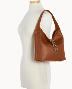 Dooney & Bourke The Pebble Grain Collection | Ready For the Getaway^Pebble Grain Small Logo Lock Sac