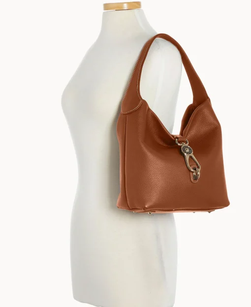 Dooney & Bourke The Pebble Grain Collection | Ready For the Getaway^Pebble Grain Small Logo Lock Sac
