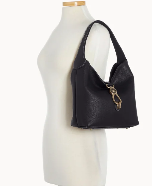 Dooney & Bourke The Pebble Grain Collection | Ready For the Getaway^Pebble Grain Small Logo Lock Sac