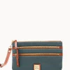 Dooney & Bourke The Pebble Grain Collection | Grab and Go^Pebble Grain Triple Zip Wristlet
