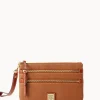 Dooney & Bourke The Pebble Grain Collection | Grab and Go^Pebble Grain Triple Zip Wristlet