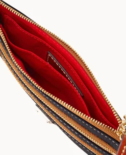 Dooney & Bourke The Pebble Grain Collection | Grab and Go^Pebble Grain Triple Zip Wristlet