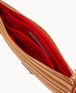 Dooney & Bourke The Pebble Grain Collection | Grab and Go^Pebble Grain Triple Zip Wristlet
