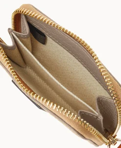 Dooney & Bourke The Pebble Grain Collection | Grab and Go^Pebble Grain Zip Around Credit Card Case