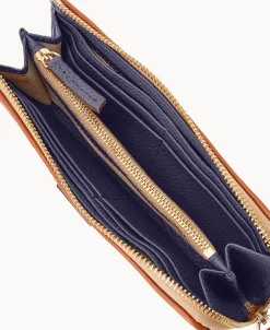 Dooney & Bourke The Pebble Grain Collection | Grab and Go^Pebble Grain Zip Clutch Wristlet