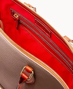 Dooney & Bourke The Pebble Grain Collection | Ready For the Getaway^Pebble Grain Zip Zip Satchel