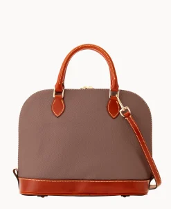 Dooney & Bourke The Pebble Grain Collection | Ready For the Getaway^Pebble Grain Zip Zip Satchel