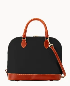 Dooney & Bourke Ready For the Getaway | Pebbled Leather^Pebble Grain Zip Zip Satchel