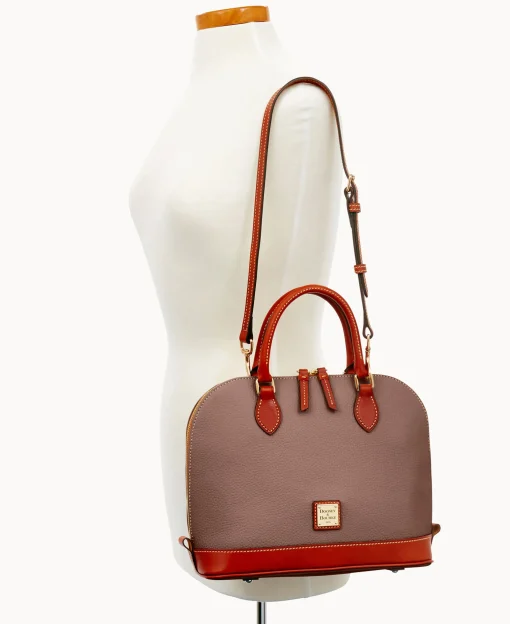 Dooney & Bourke The Pebble Grain Collection | Ready For the Getaway^Pebble Grain Zip Zip Satchel