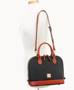 Dooney & Bourke Ready For the Getaway | Pebbled Leather^Pebble Grain Zip Zip Satchel