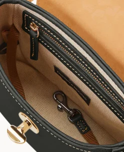 Dooney & Bourke Pebbled Leather | Mini Bags^Pebble Turnlock Flap Saddle
