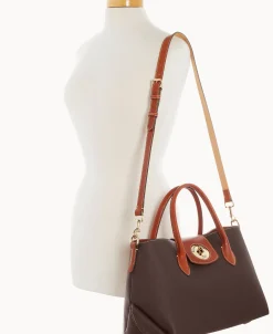 Dooney & Bourke The Pebble Turnlock Collection | Picnic in the Park^Pebble Turnlock Handle Tote 30