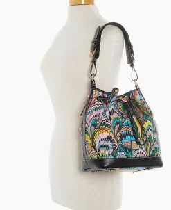 Dooney & Bourke Printed Fabric | Shoulder Bags^Plumes Drawstring
