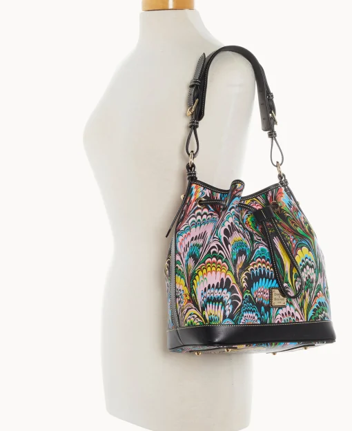 Dooney & Bourke Printed Fabric | Shoulder Bags^Plumes Drawstring