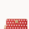 Dooney & Bourke The Polka Dot Collection | Grab and Go^Polka Dot Large Zip Around Wallet