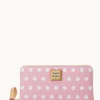Dooney & Bourke The Polka Dot Collection | Grab and Go^Polka Dot Large Zip Around Wallet