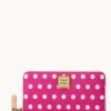 Dooney & Bourke The Polka Dot Collection | Grab and Go^Polka Dot Large Zip Around Wallet